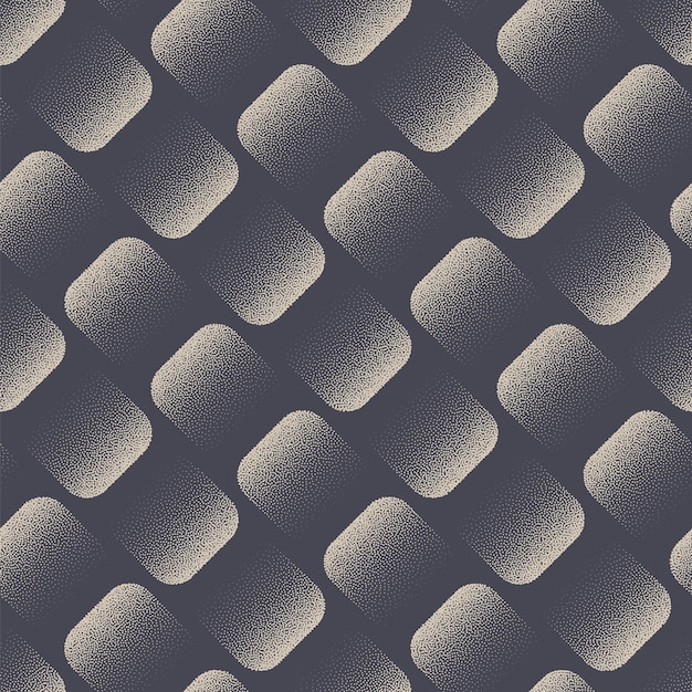 Tilted Dynamic Structure Seamless Pattern Vector Dot Work Abstract Background