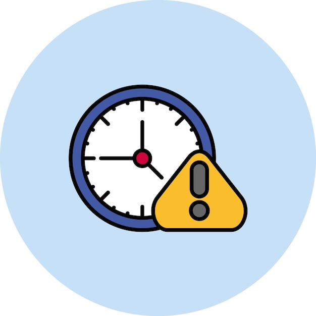 Time Alert Flat Illustration