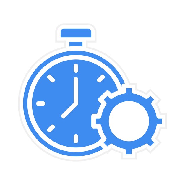 time crunch icon vector image can be used for burnout