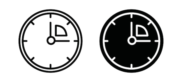 time frame concept outline icon collection or set time frame concept thin vector line art