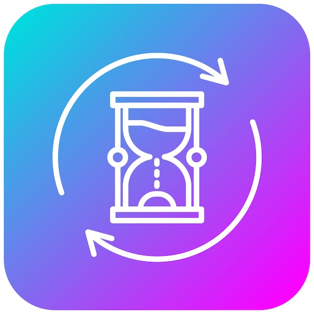time loop vector icon can be used for time and date iconset