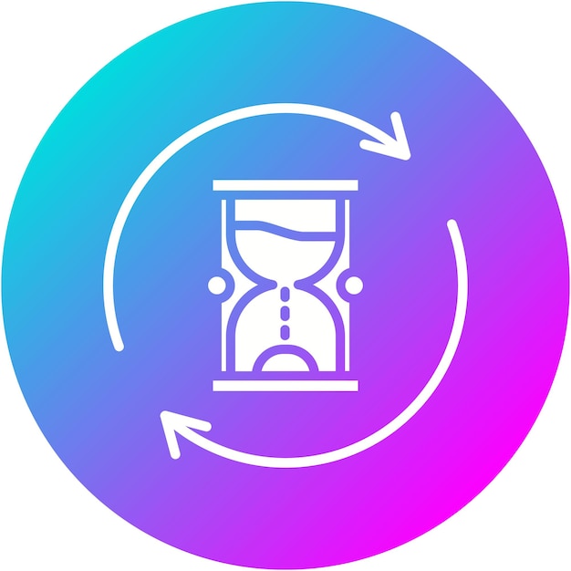 time loop vector icon can be used for time and date iconset