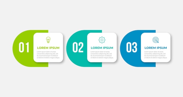 Timeline infographic design element and number options Business concept with 3 steps Can be used for workflow layout diagram annual report web design Vector business template for presentation