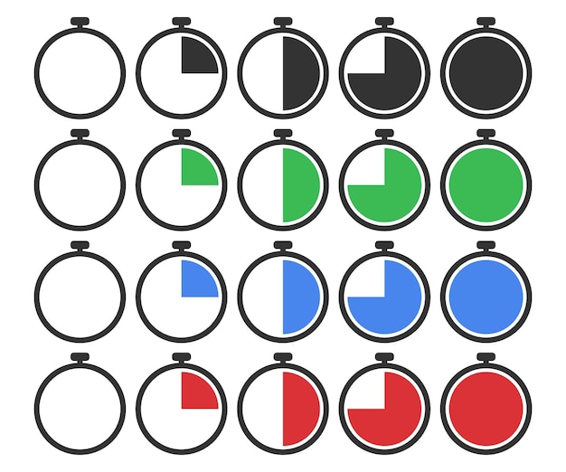 Timer icon Clock of traning illustration symbol Stopwatch vector