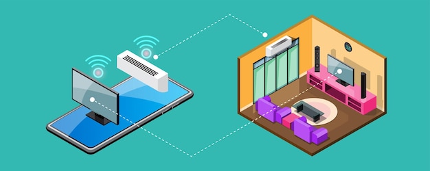 Tingenes internet IoT smart forbindelse og styreenhed i et netværk af industri og beboere hvor som helst, når som helst, hvem som helst og enhver virksomhed med internet. Det er teknologi for fremtidens verden