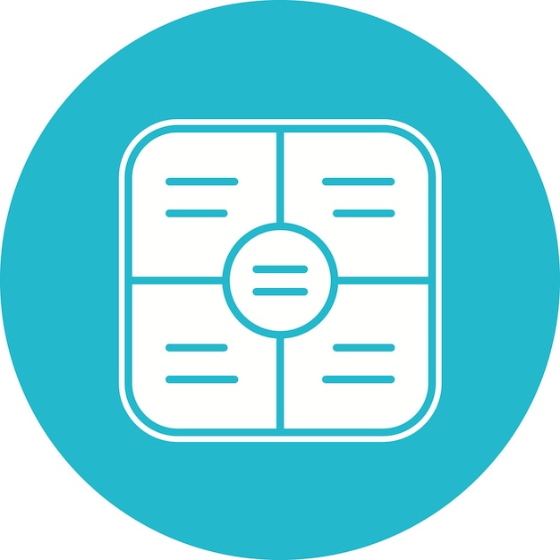 titled matrix icon vector image can be used for infographic