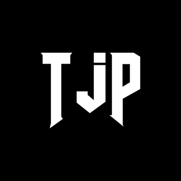 TJP letter logo design for technology company TJP logo design black and white color combination TJP logo TJP vector TJP design TJP icon TJP alphabet TJP typography logo design