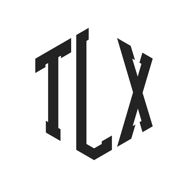 TLX Logo Design Initial Letter TLX Monogram Logo using Hexagon shape