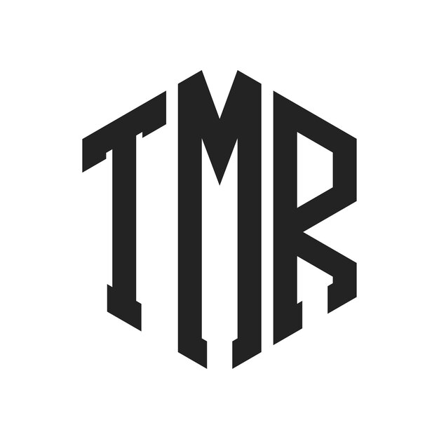 TMR Logo Design Initial Letter TMR Monogram Logo using Hexagon shape