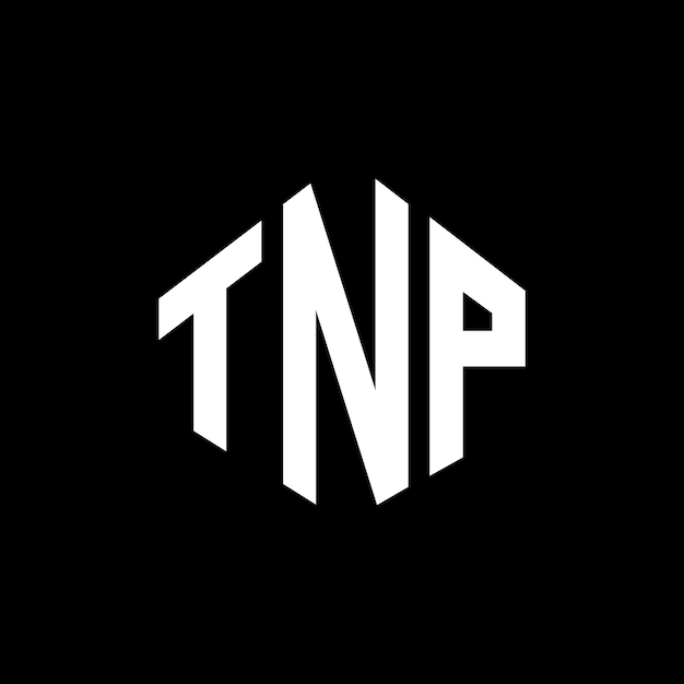 TNP letter logo design with polygon shape TNP polygon and cube shape logo design TNP hexagon vector logo template white and black colors TNP monogram business and real estate logo