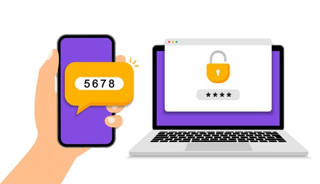 To-trins godkendelse Verifikationskodemeddelelse på smartphone