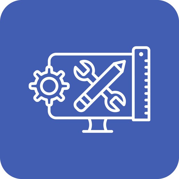 toolkit icon vector image can be used for computer programming
