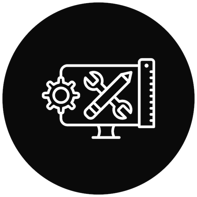 Toolkit icon vector image Can be used for Computer Programming
