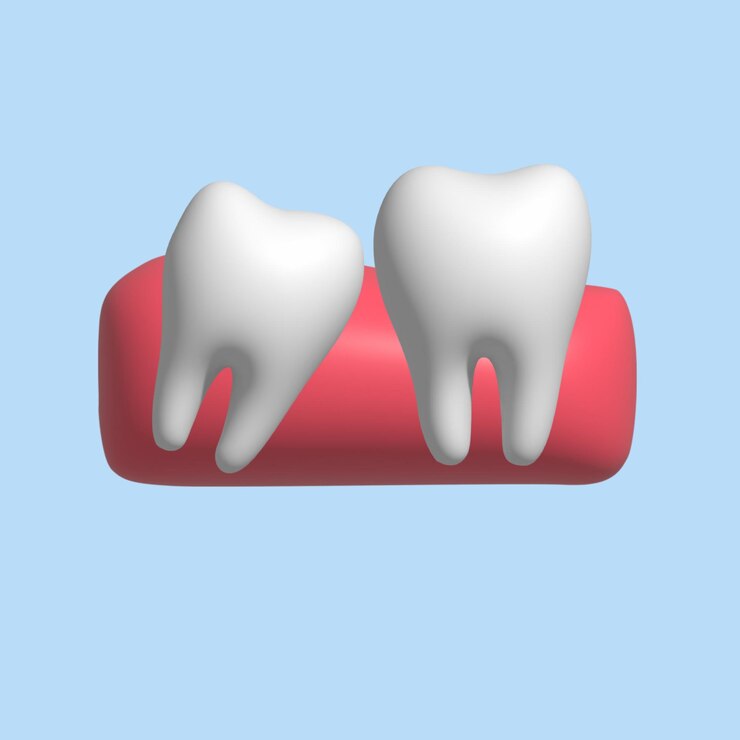 Vektör tooth oral health and dental concept realistic 3d object cartoon style vector illustration