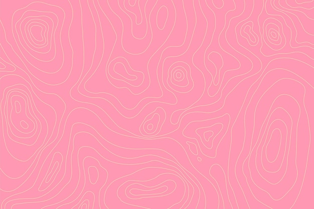 Topographic map with mountain relief contur abstract wavy lines top view land