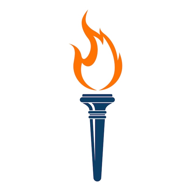 torch icon isolated on white background