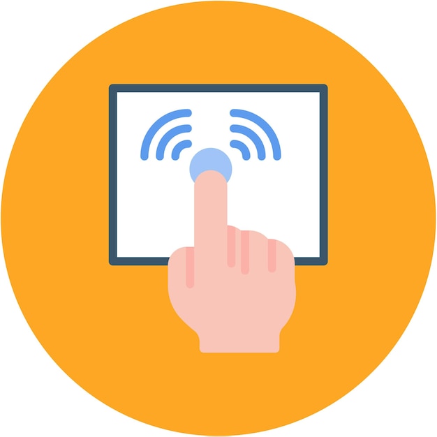 touch controller icon vector image can be used for augmented reality