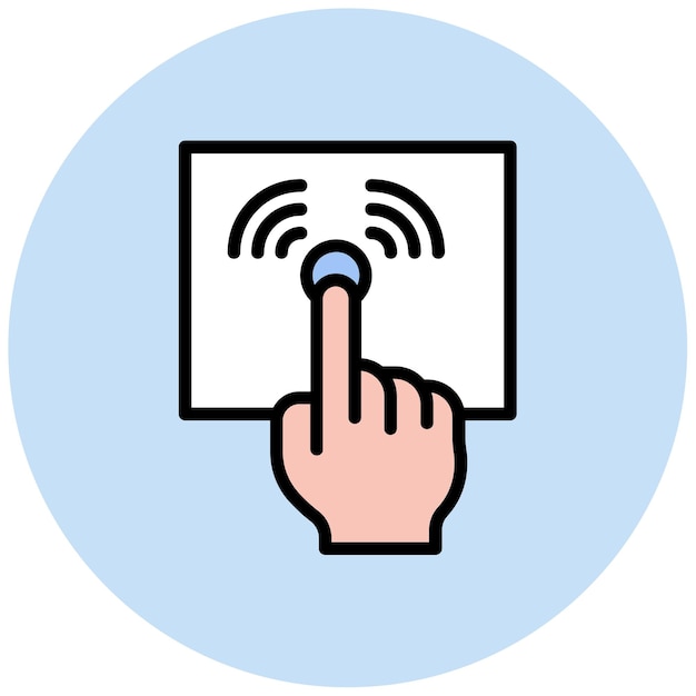 touch controller icon vector image can be used for augmented reality