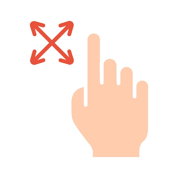 Touch pad icon Index finger doubleclick decrease increase turn rotation approximation press Scrolling click arrow sensor turn Zoom in move response time x2