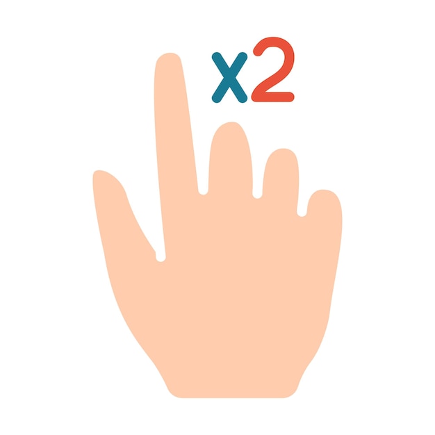 touch pad icon index finger doubleclick decrease increase turn rotation approximation press scrolling click arrow sensor turn zoom in move response time x2