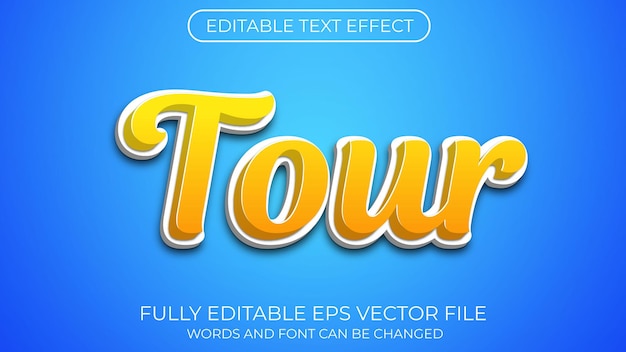 Tour text effect