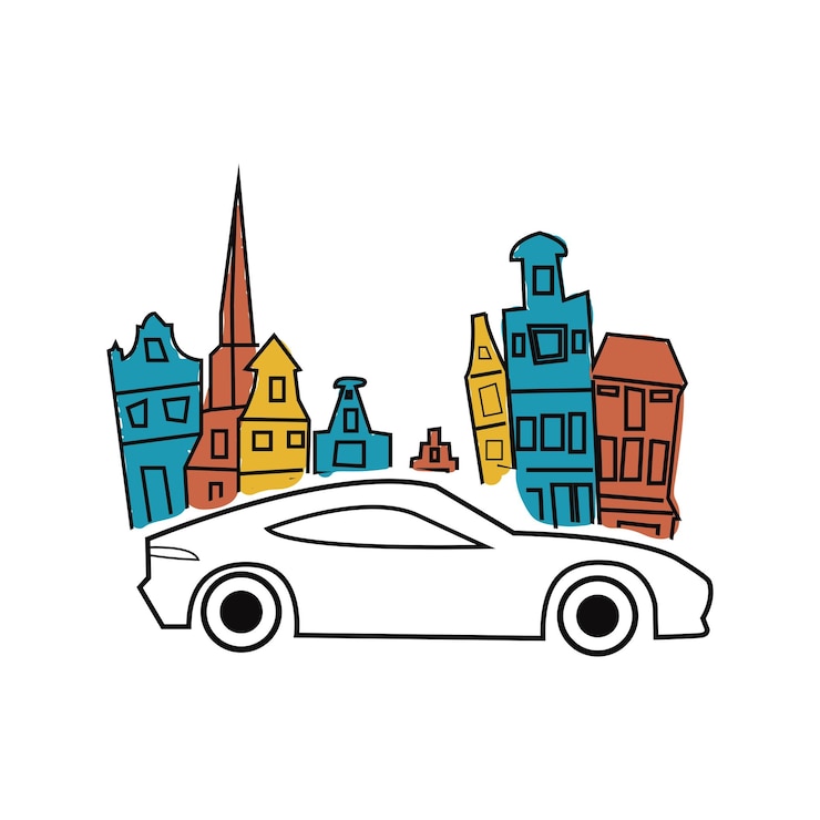Vektör tour travel around the world illustration