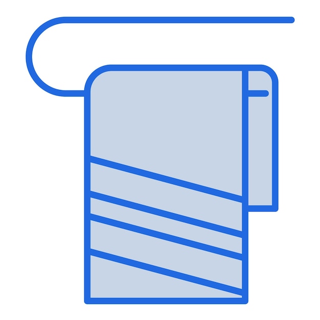 Towel Blue Tone Illustration