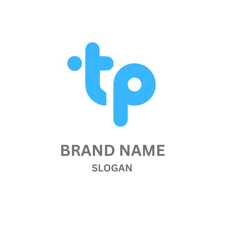Vektör tp421 letter tp logo design