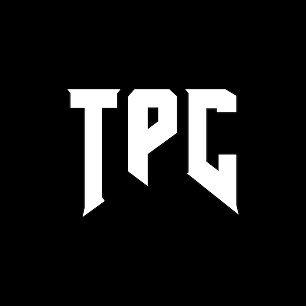 TPC letter logo design for technology company TPC logo design black and white color combination TPC logo TPC vector TPC design TPC icon TPC alphabet TPC typography logo design