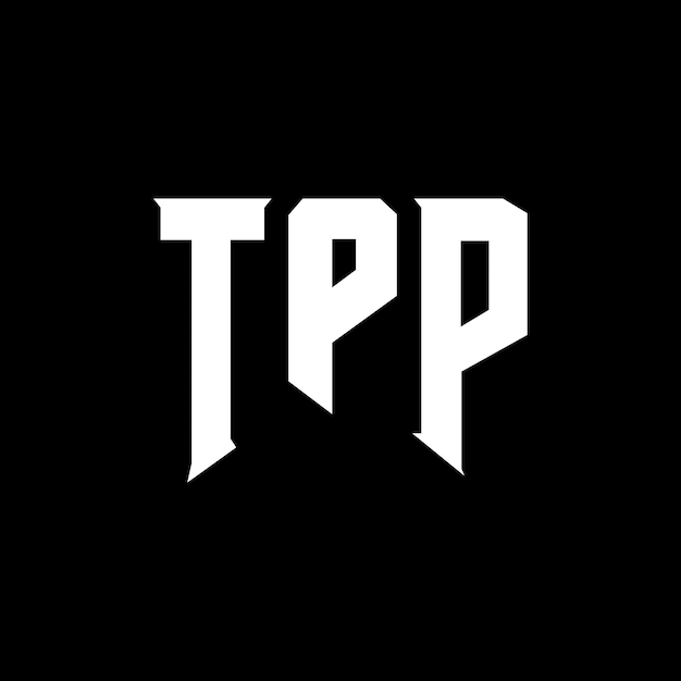 TPP letter logo design for technology company TPP logo design black and white color combination TPP logo TPP vector TPP design TPP icon TPP alphabet TPP typography logo design