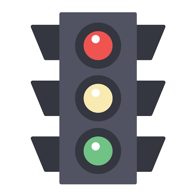 Traffic Light Flat Illustration