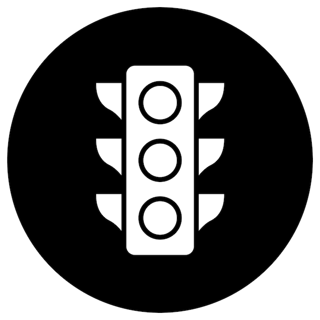 Traffic light Vector Icon Design Illustration