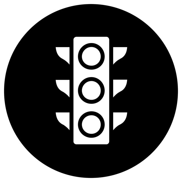Traffic light Vector Icon Design Illustration