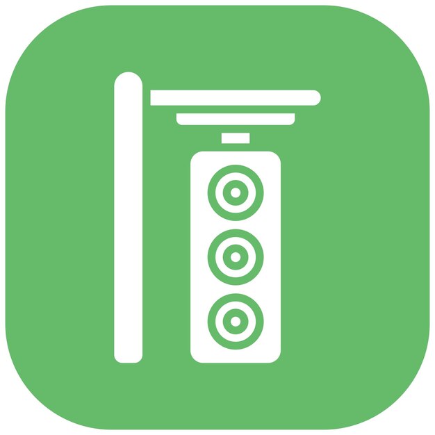 Traffic Light Vector Illustration Style