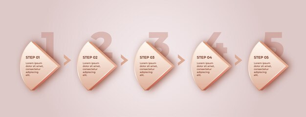 transform your business with editable smooth butter color 5section infographic