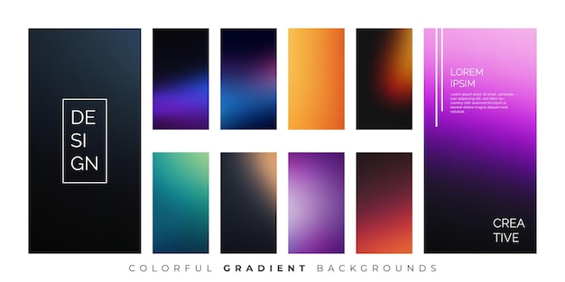 transition set of light colors for modern screens