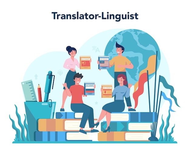 Translator and translation service concept