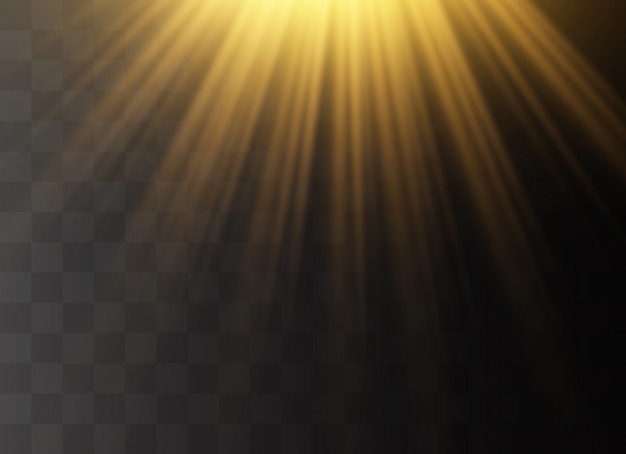 transparent sunlight special lens flash light effect.front sun lens flash.  blur in the light of radiance. element of decor. horizontal stellar rays and searchlight.