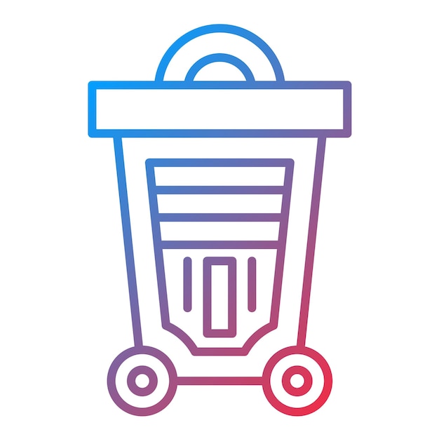 Trash Bin icon vector image Can be used for Economy