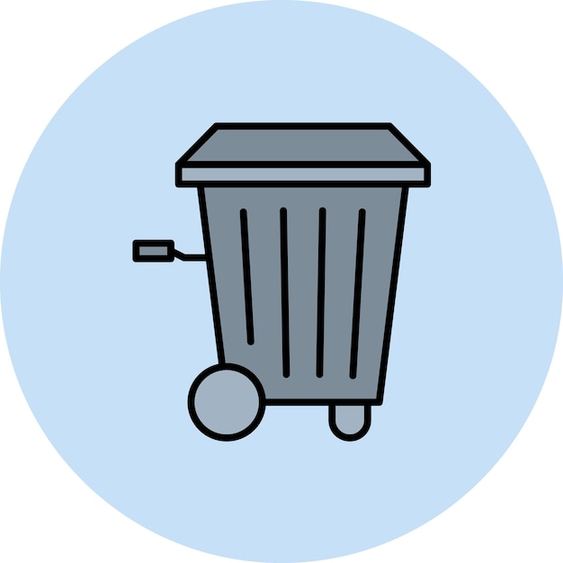 trash bin icon vector image can be used for hygiene routine