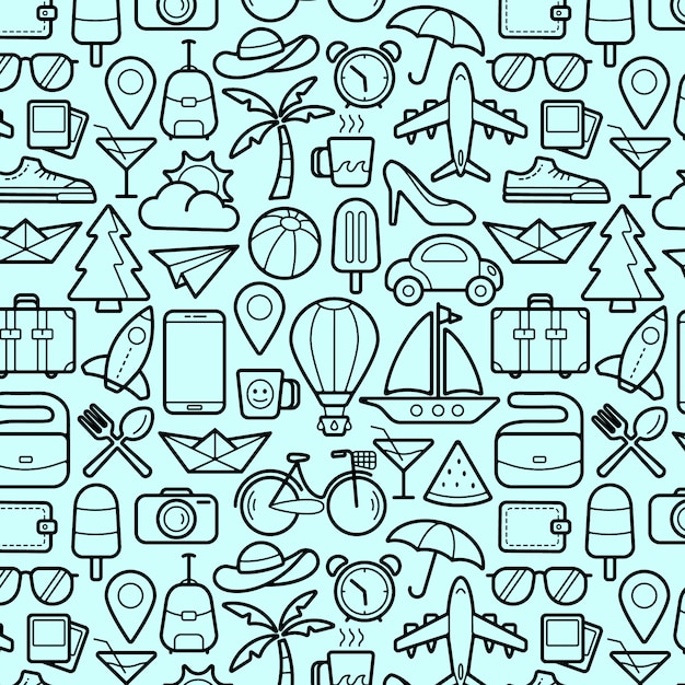 traveling pattern background