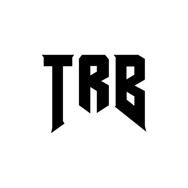 TRB letter logo design for technology company TRB logo design black and white color combination TRB logo TRB vector TRB design TRB icon TRB alphabet TRB typography logo design