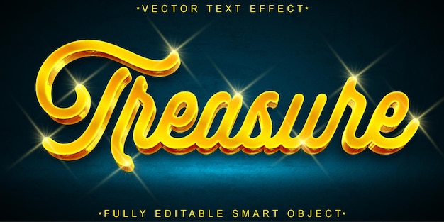 Treasure Map Vector Fully Editable Smart Object Text Effect