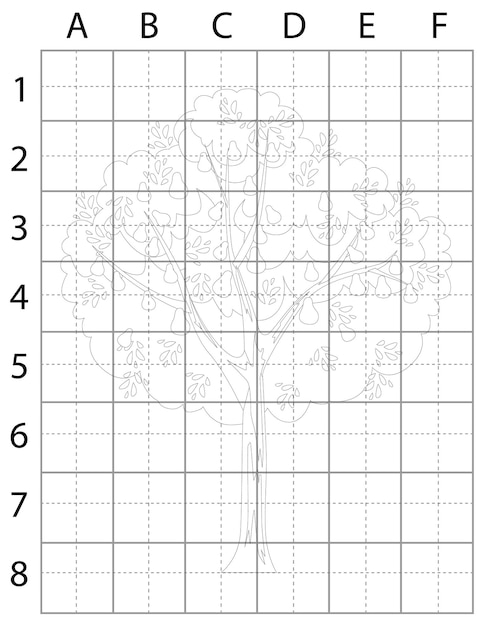 Tree Drawing Page, Learn to Draw Tree, How to Draw Trees, Tree Vector