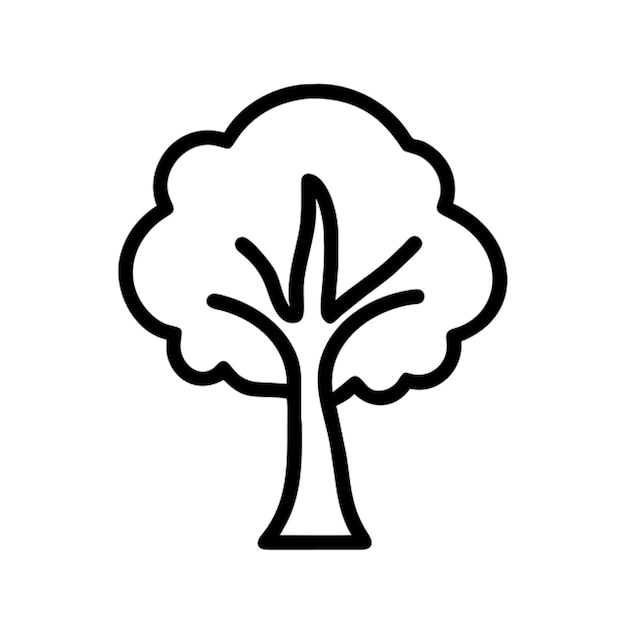 tree icon outline