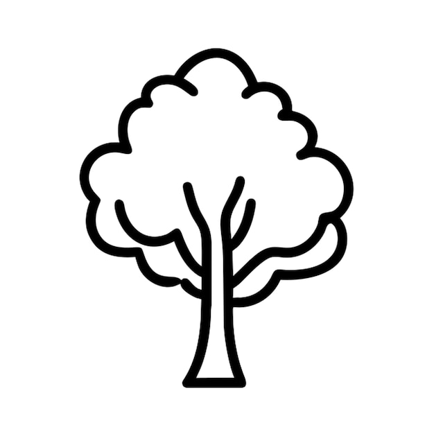 tree icon outline