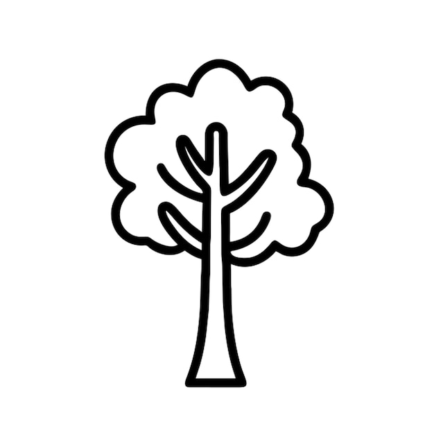 tree icon outline