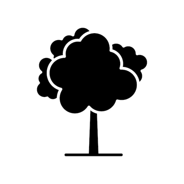 tree icon vector design template in white background