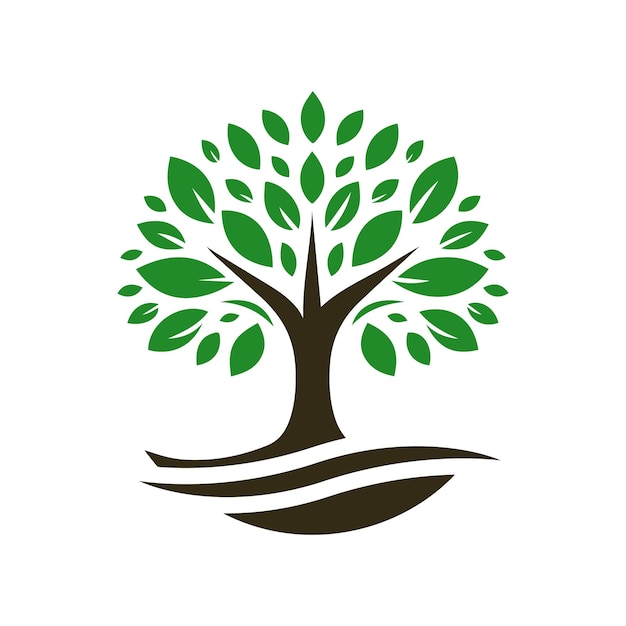 Tree Logo Design Vector Illustration