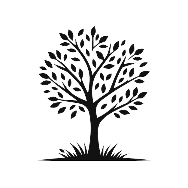 Tree vector silhouette